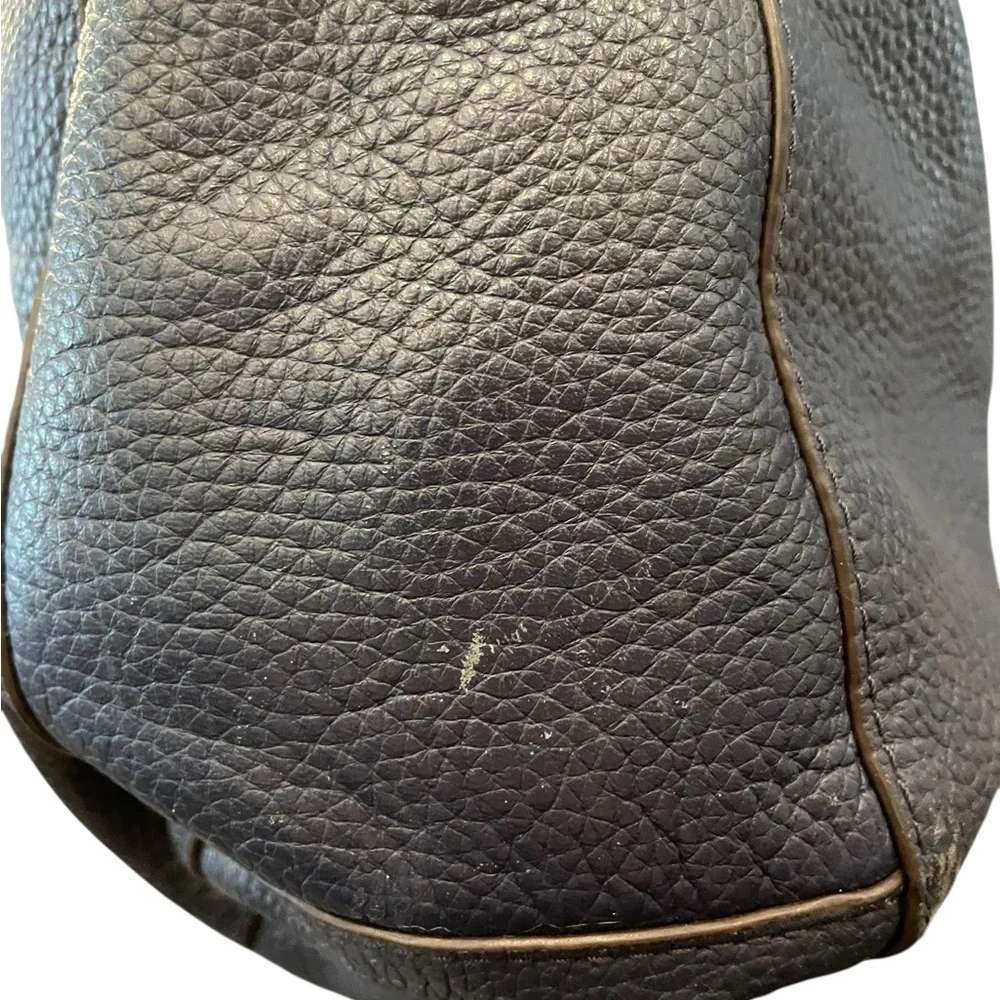 Beautiful Michael Kors Ashbury‎ Leather Slouchy Shoulder Bag Navy Blue Boho Hobo